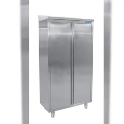 Saro Edelstahlhochschrank schräges Dach Breite 600mm
