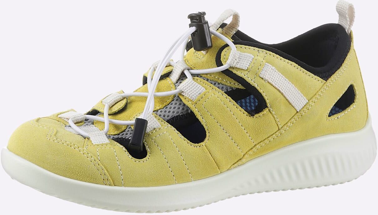Slipper JOMOS, Damen, Gr. 38, grün (limone), Veloursleder, Schuhe Slipper limone 38
