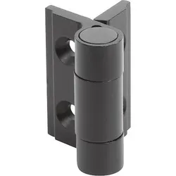 FEDERSCHARNIER FEDER ÖFFNEND A=35, B=30, ALUMINIUM SCHWARZ ELOXIERT