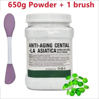 Inspired Finds 650g Chamomile Hyaluronic Acid Facial Moisturizing Jelly Mask Powder With Silicone Brush centalla
