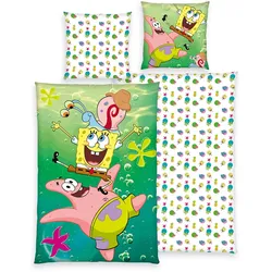 Herding SpongeBob Bettwäsche Größe 80x80 + 135x200 cm
