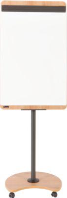 Flipchart Rocada Natural Mobil, Stahlboard, Rahmen in Holzoptik, mit Rollen