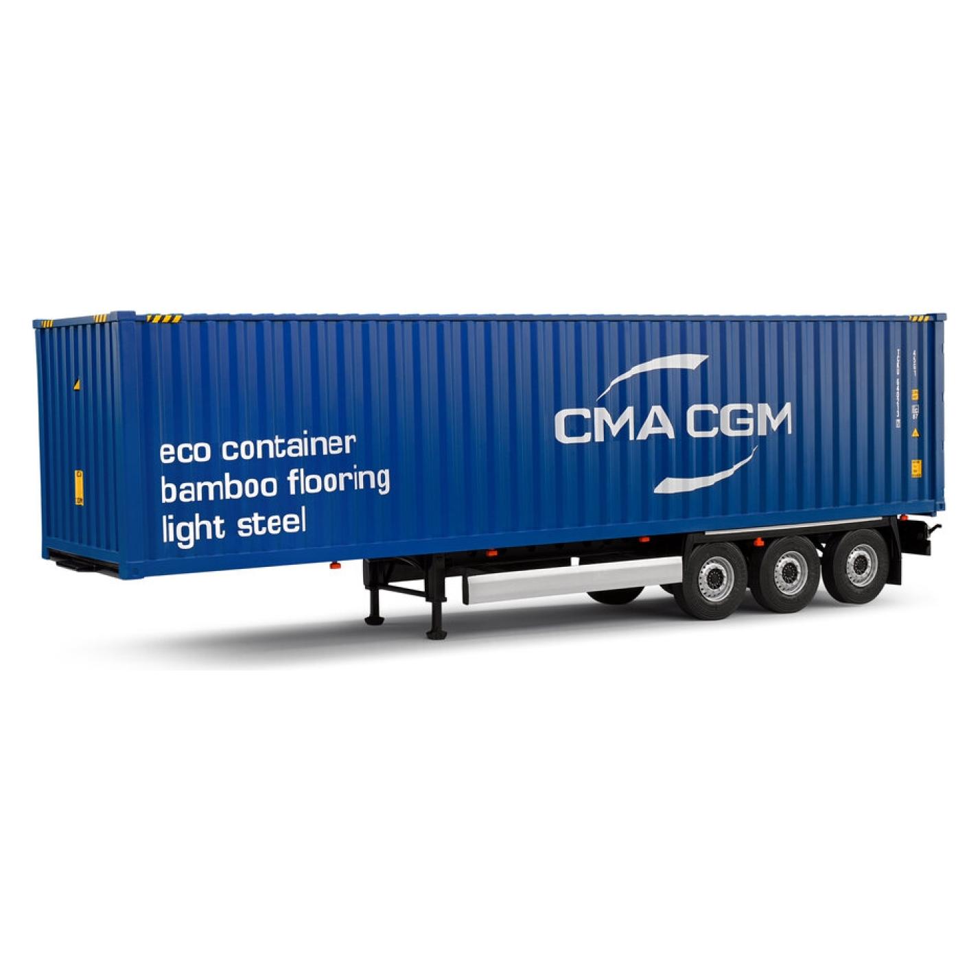 Solido 1:24 Container Anhänger CMA CGM blau (421240215)