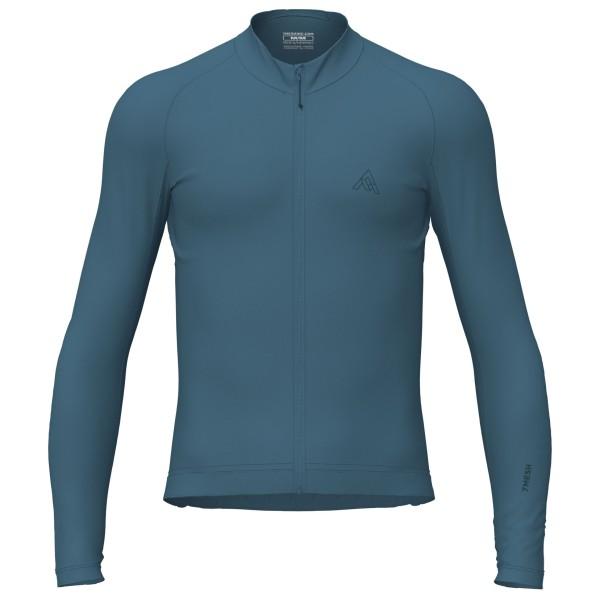 7mesh - Atlas Jersey L/S - Velotrikot Gr S blau