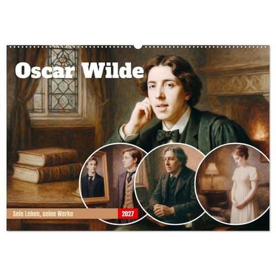 Oscar Wilde (Wandkalender 2027 DIN A2 quer), CALVENDO Monatskalender