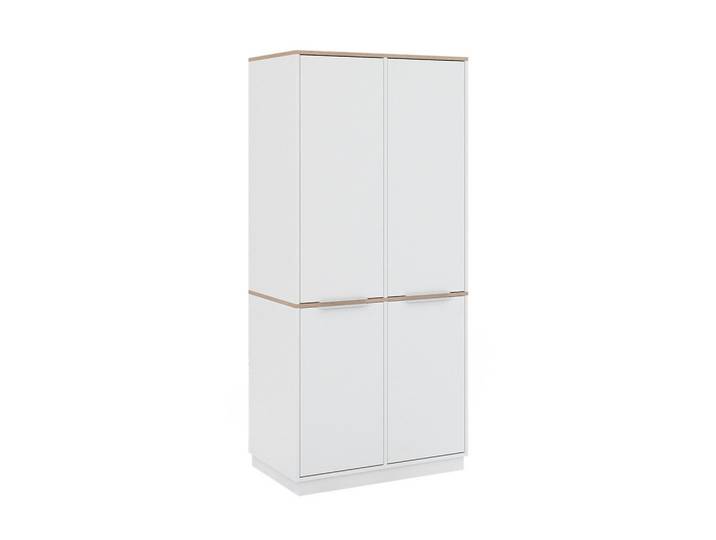 Vicco Aktenregal Betti Weiß/Sonoma 82 x 179 cm mit 6 Regale, Weiß, Sonoma Eiche, Holzwerkstoff, 14 Fächer, Rechteckig, 82x179x50 cm, Büromöbel, Aktenschränke