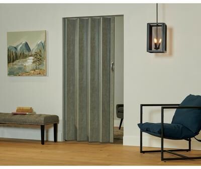 Spectrum Towne Collection Berkshire Loft PVC Folding Closet Door Accordion Door 48 x 80