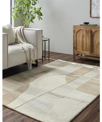 Livabliss Angeline Modern Geometric Wool Area Rug