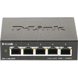 D-LINK DGS1105V2 - Switch, 5-Port, Gigabit Ethernet