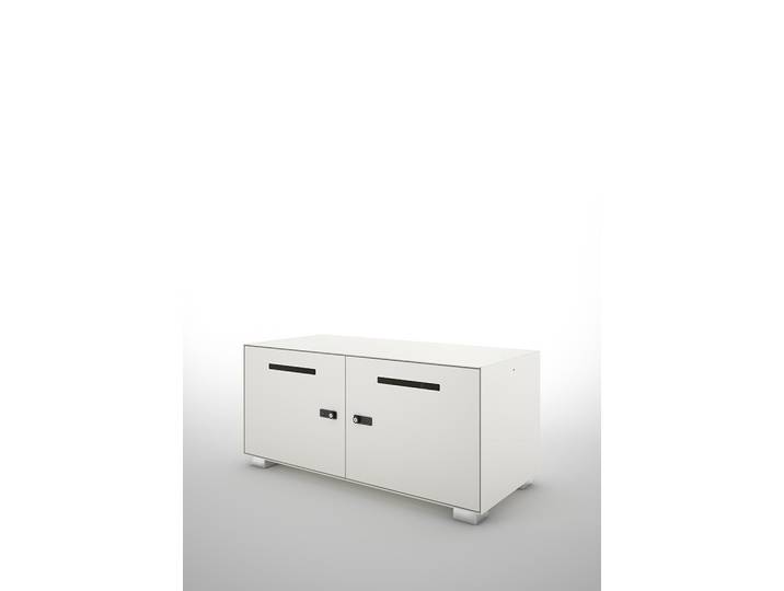 Casiers vestiaires métal Primo Locker Module de 2 cases - Blanc