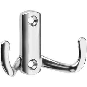 SO-TECH Garderobenhaken Julie, 117393, chrom matt, Doppelhaken aus Metall