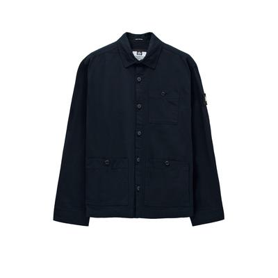 Kurzarmshirt WEEKEND OFFENDER "HYNDE OVERSHIRT. Herren", Herren, Gr. L, schwarz (navy), Softshell, 100% Baumwolle, normal normal, Rückenausschnitt, Shirts, Überhemd Herren, leichte Hemdjacke, Sportjacke, Jackenhemd, Sale