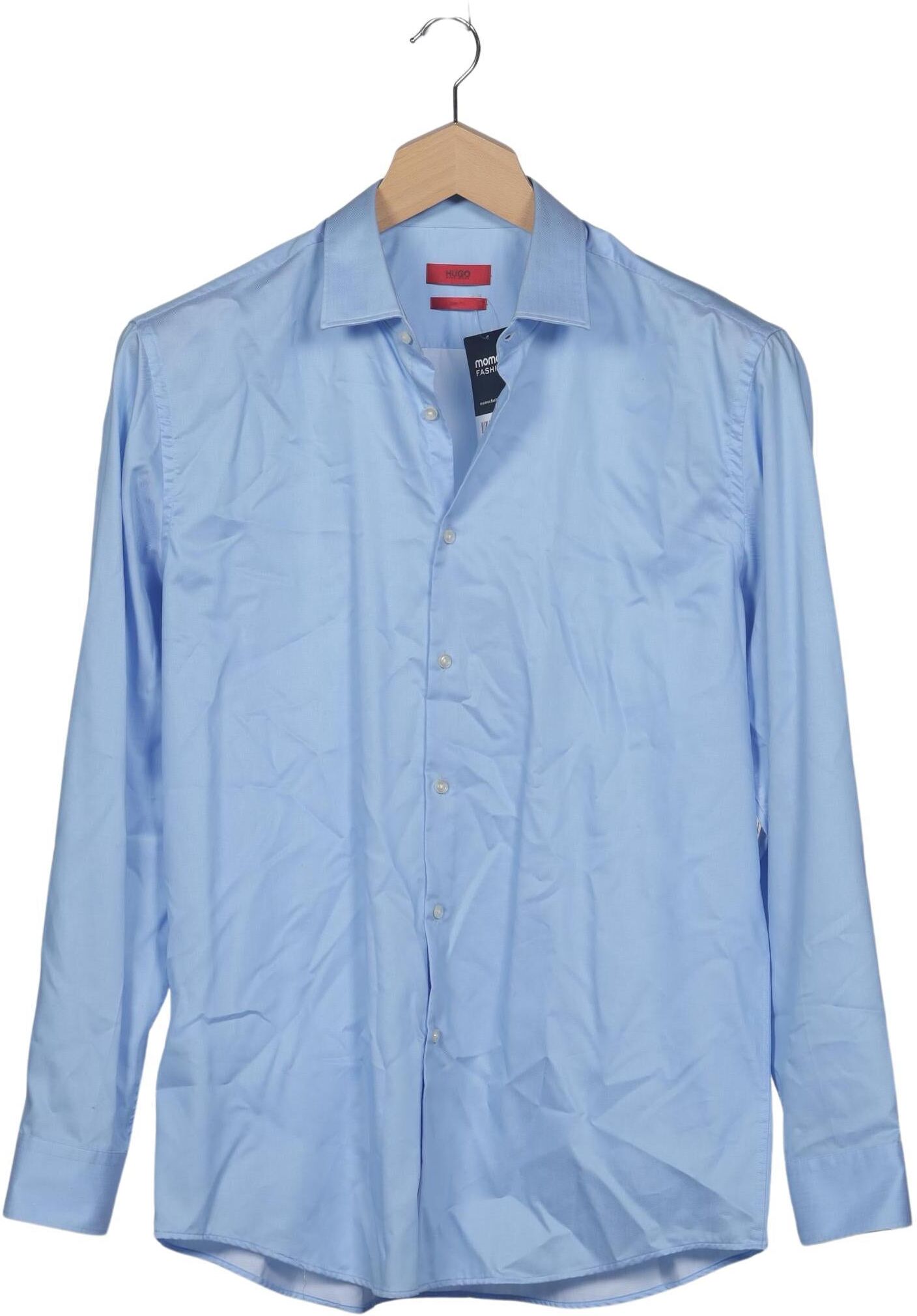 Hugo by Hugo Boss Herren Hemd, Hellblau, Gr. 45, Baumwolle - Second Hand