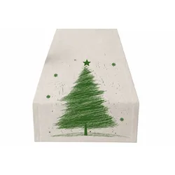 Tischläufer XMAS MODERNA (BL 45x135 cm) - grün - BL 45x135 cm