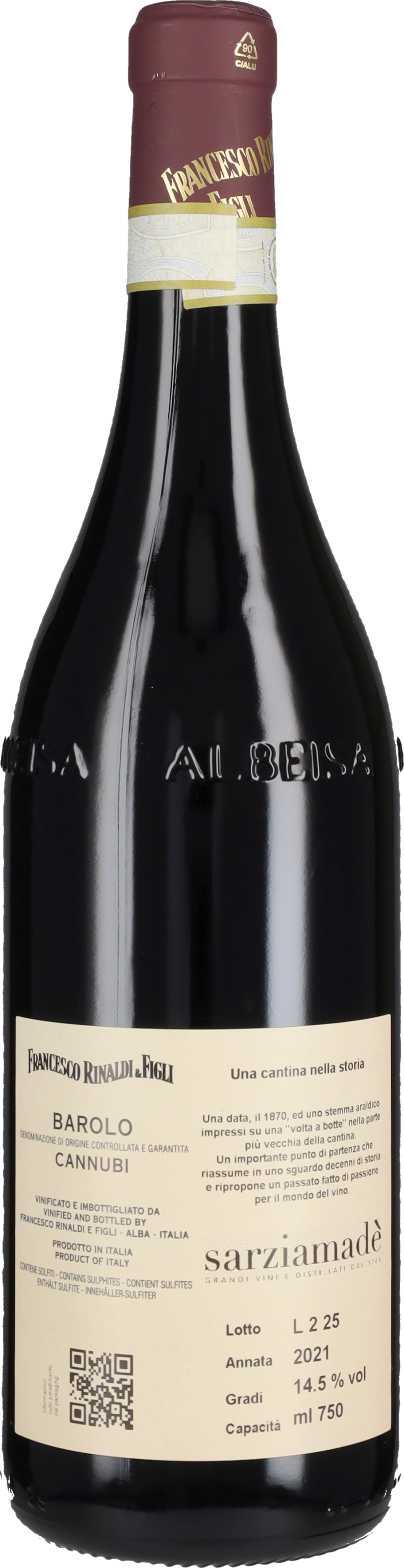 Rinaldi Francesco Barolo 'Cannubi' Francesco Rinaldi 2021