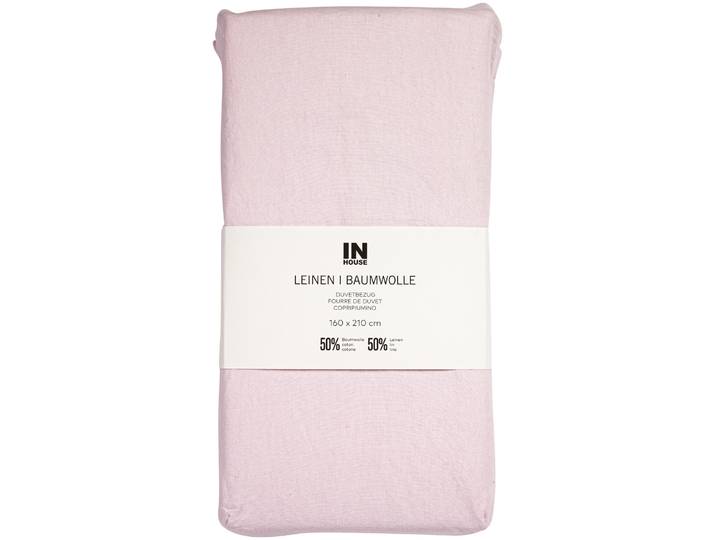 Inhouse Duvet Leinen Fifty-Fifty rose 160x210