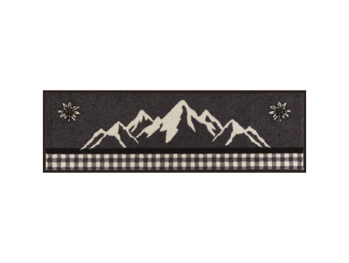 Fussmatte Bergland Edelweiss 30x100 cm anthrazit