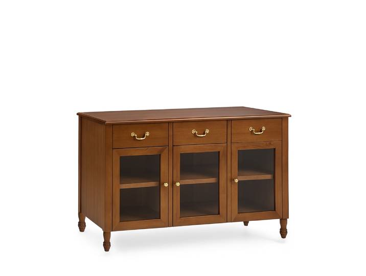 Buffet en bois marron L 140 cm