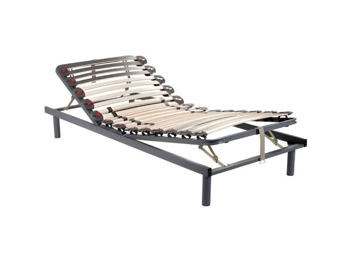 Sommier de relaxation - VENTE-UNIQUE - 3 plans de couchage - fermeté réglable - 70x190cm