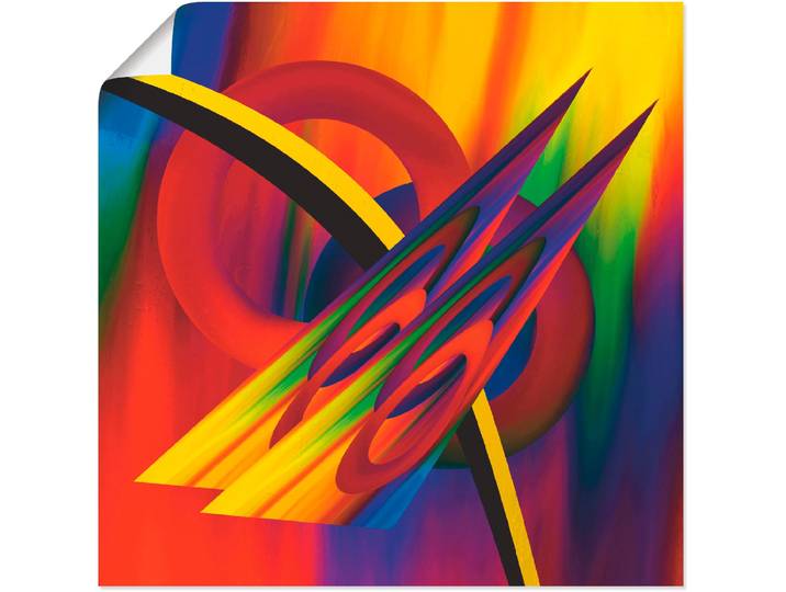 Poster ARTLAND Modern Bunt , bunt (farbe bild(er): bunt), B:40cm H:40cm, Bilder, Poster, ohne Rahmen