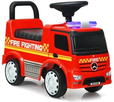 Costway Licensed Mercedes Benz Kids Fire Engine Racer-Red