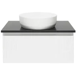 SAT Evolution Badezimmerschrank unter Waschbecken 78x30x44,8 cm weiß matt SATEVO80WMTK