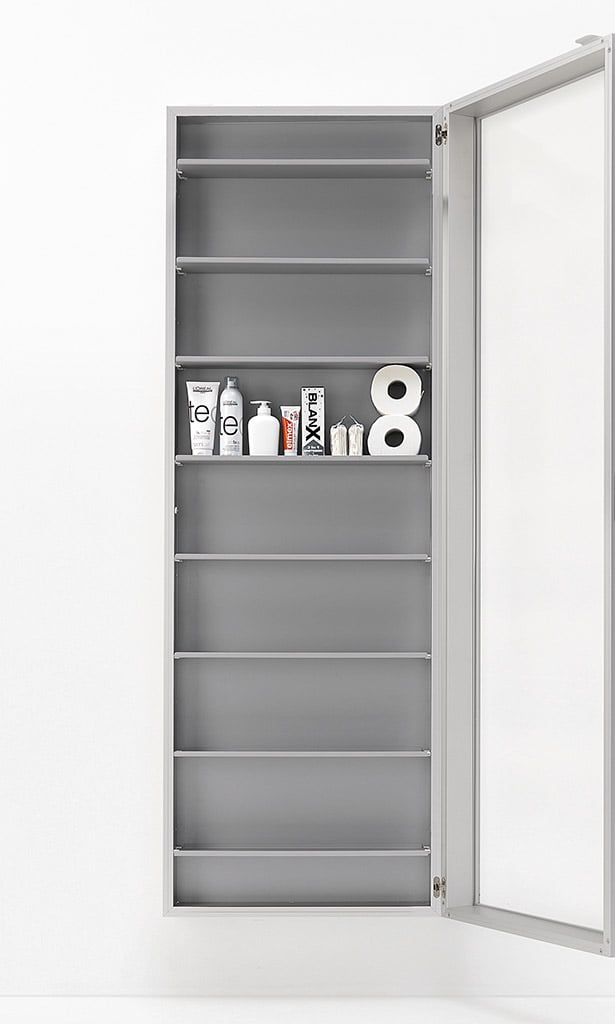 Kristalia Duty BoxOne Hängeschrank / Spiegelschrank (aluminium) aluminium 20BOX12