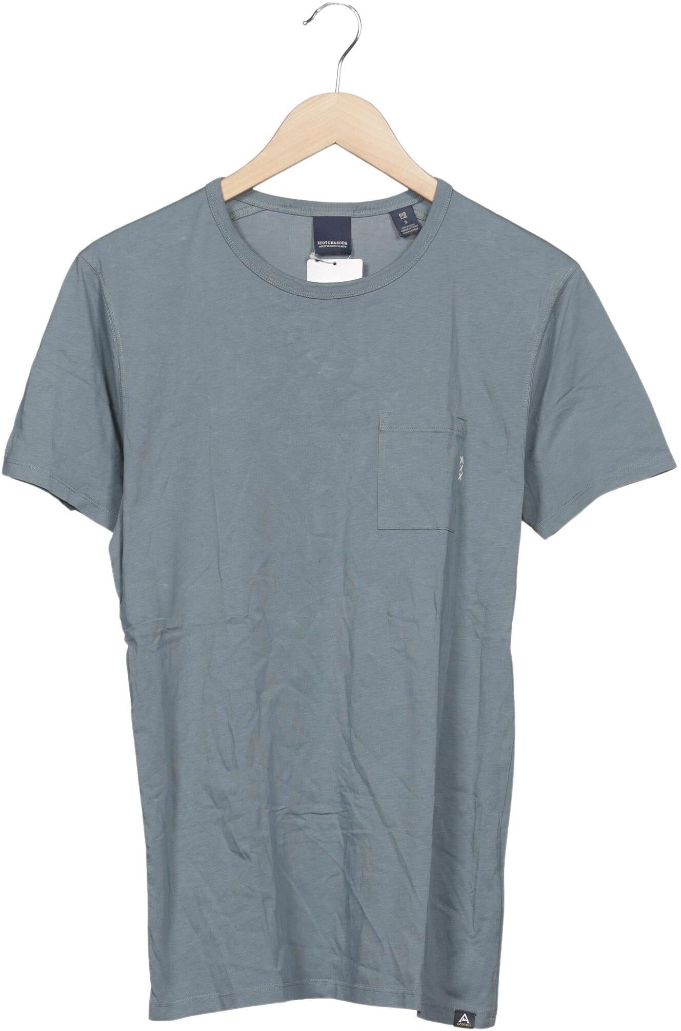 Scotch & Soda Herren T-Shirt, Hellblau, Gr. S, Baumwolle - Second Hand