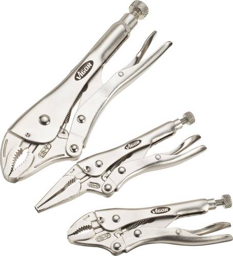 Vigor V1808 Werkstatt Gripzangen-Set 3teilig