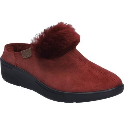 Hausschuh JOSEF SEIBEL "Tara 05, carmin", Damen, Gr. 37, rot (carmin), Obermaterial: 100% Lammfell LF., Schuhe Hausschuh