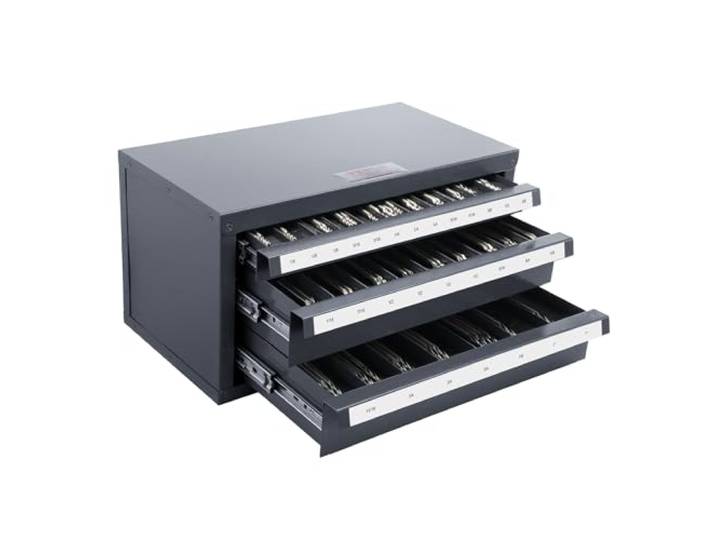 VEVOR Armoire Distributeur de Fraises en Bout à Trois tiroirs pour Fraises en Bout de 0\,3 cm à 2\,5 cm\, Armoire de Rangement en Acier avec étiquettes\, 29 Compartiments empilables pour Le Rangement des