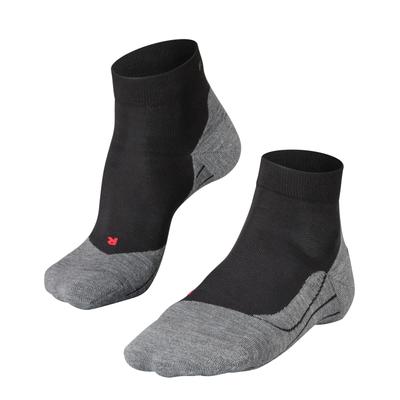 Laufsocken FALKE "RU4 Endurance Short", Damen, Gr. 39-40, Sockengröße, schwarz (schwarz, mix), Materialmix, normal, Socken, leichte Laufsocke mit mittlerer Polsterung, schnelltrocknend