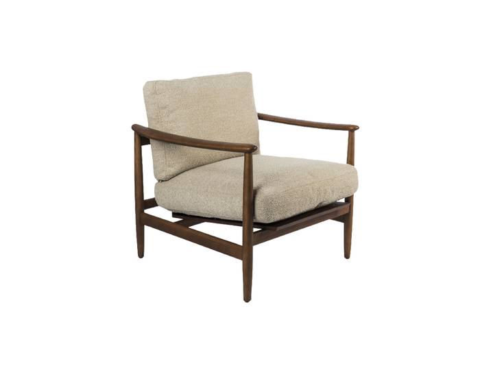 Massiver Design Sessel „Todd“ Esche Beige Pols Potten