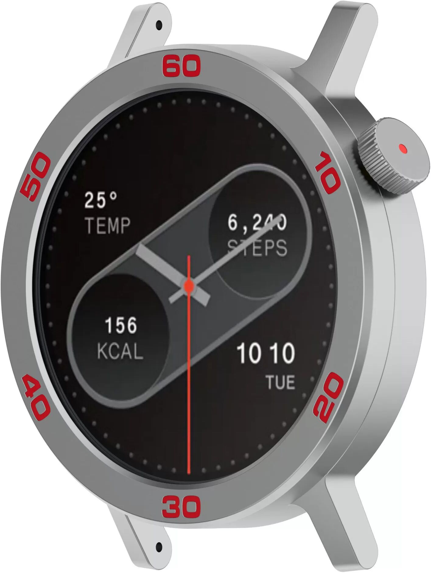 INF Uhrengehäuse +Displayschutzfolie für CMF Watch Pro2 Silber