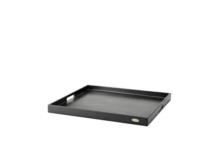 Cane-line Club Tablett Schwarz, quadratisch