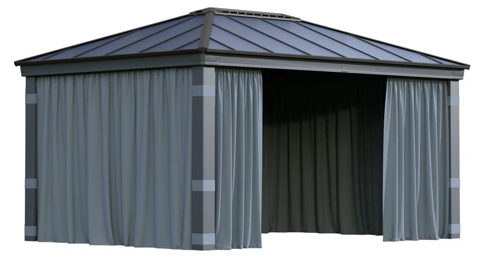 Palram Canopia Dallas 4900 met grijze zijpanelen