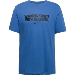 Nike DRI-FIT WINNING Funktionsshirt Herren | Gr. XXL | blau - blau