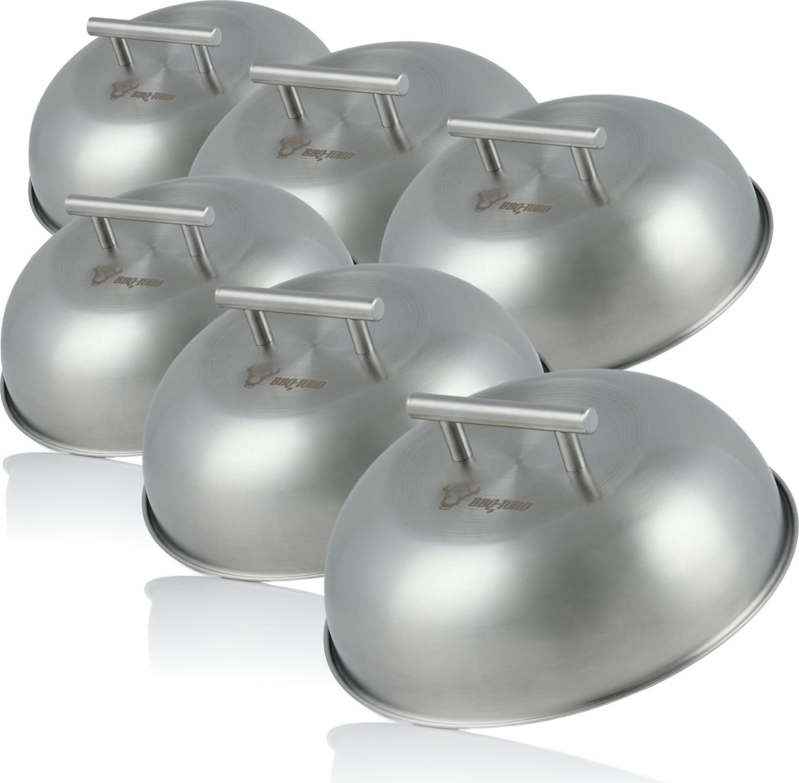 BBQ-Toro roestvrijstalen warmtebedekking 6 stuks Ø 23 cm