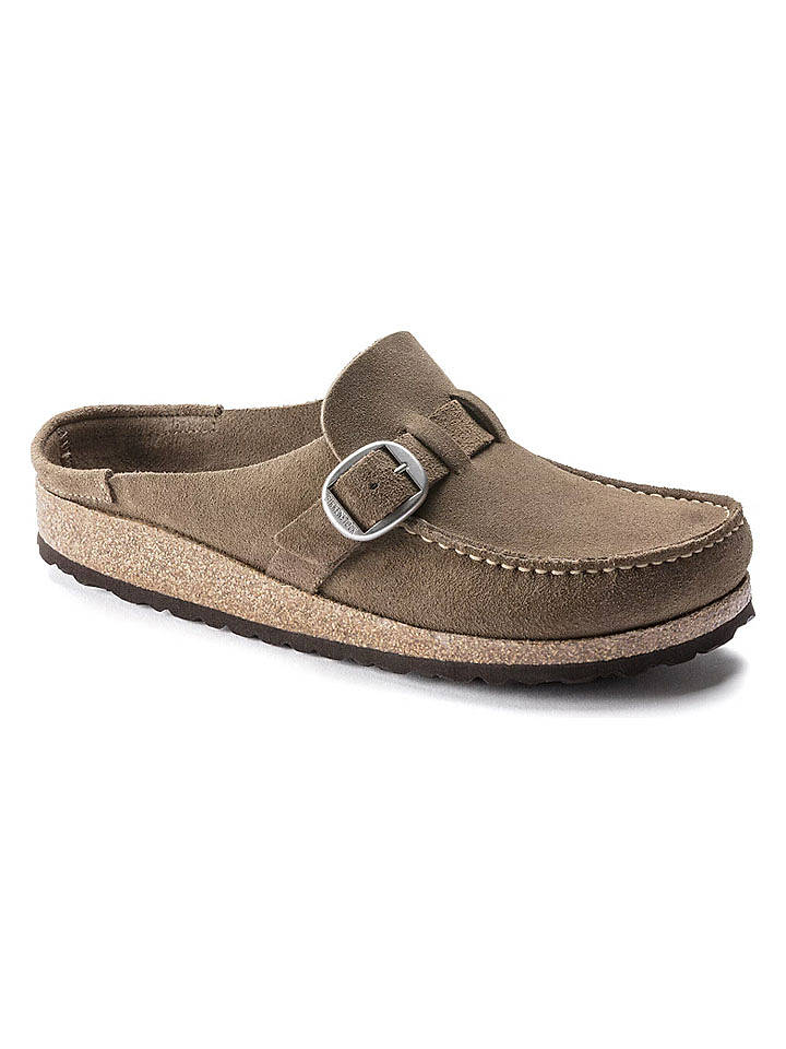 Birkenstock Leder-Clogs "Buckley" in Beige - 35