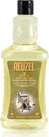 Reuzel 3-IN-1 Tea Tree Shampoo (Flüssiges Shampoo, 1000 ml) (REU-060)