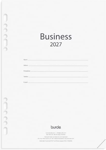 Burde Business kalendersats 2027