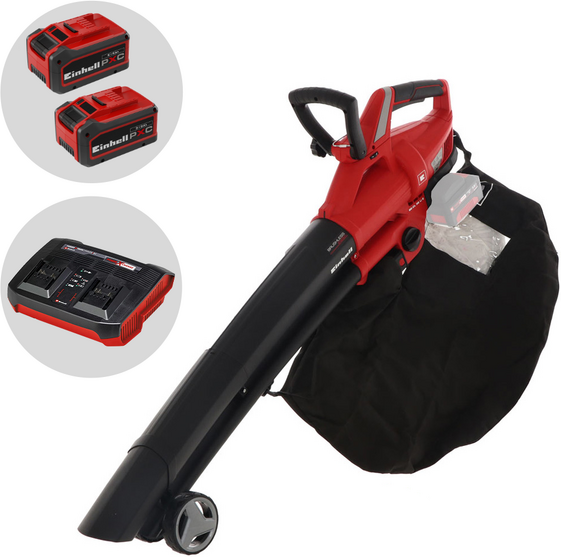Einhell GE-CL 36 Li E - Souffleur - Aspirateur à feuilles - 2x 18 V 5-8 Ah