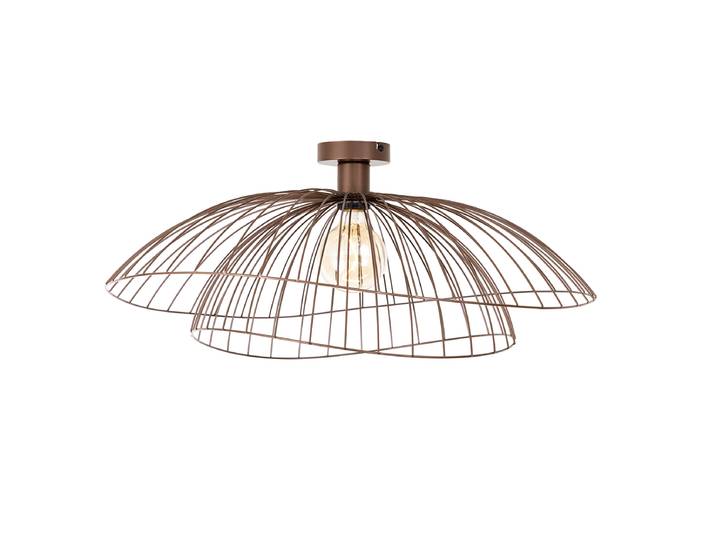 Plafonnier intelligent bronze avec double abat-jour 45cm incl.
