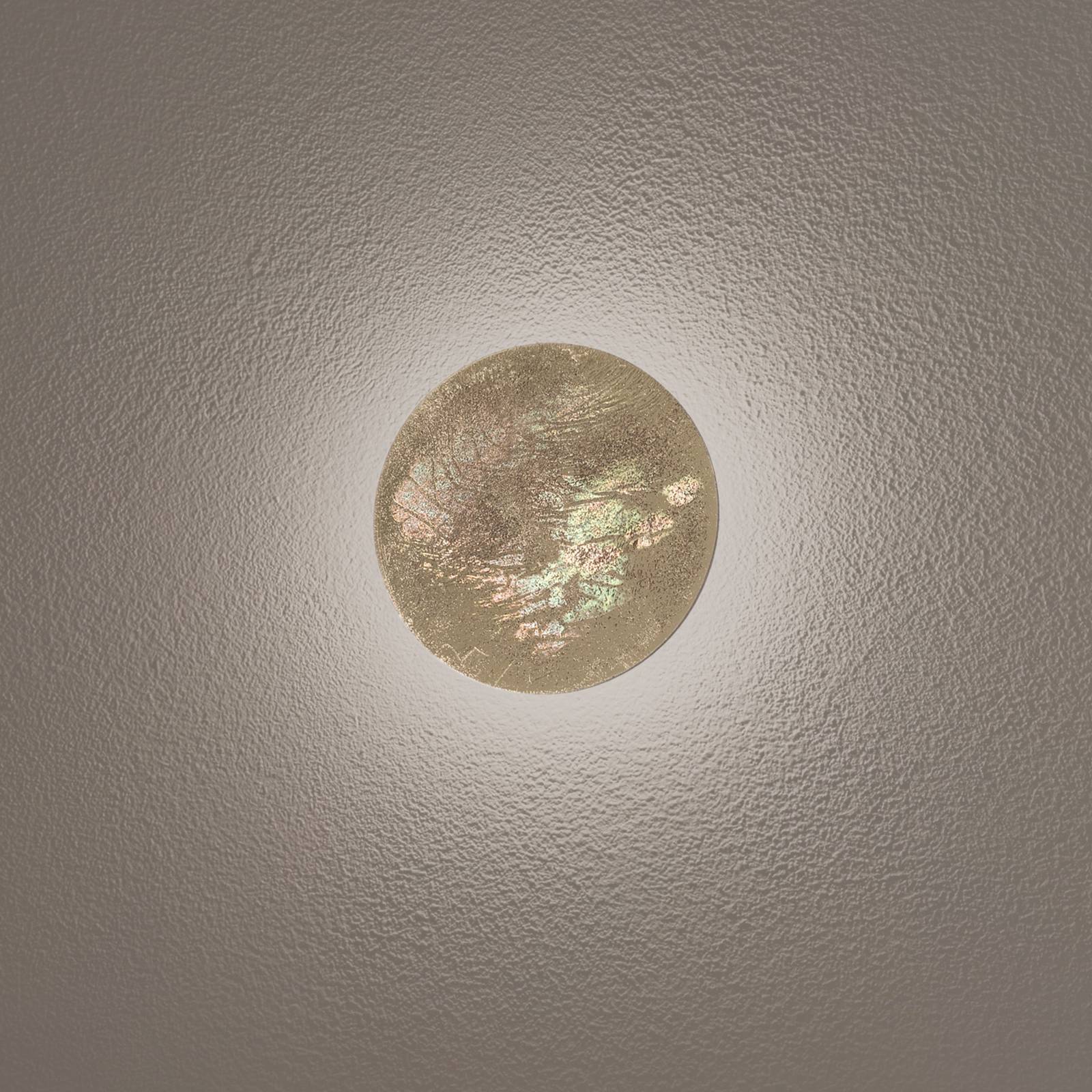 Wandlampe Ring S Nowodvorski Lighting, messing / gold, für Wohn- / Esszimmer, Holz, Modern, Wandleuchte, Wandlampe Innen
