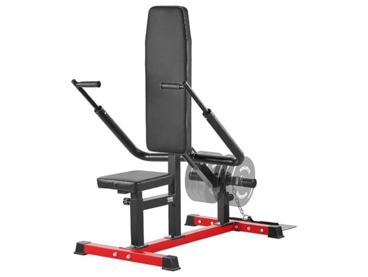 VEVOR Appareil de Musculation pour Dip Assis Capacié de 204 kg\, Presse à Triceps et Biceps avec Barre de Câble\, Siège et Dossier Réglables\, Équipement d’Entraînement Pertoral\, pour le Haut du Corps