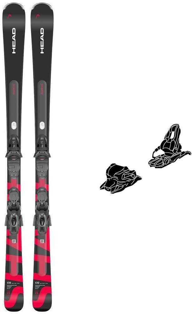 Head  - Pack Ski Shape E.V5 - 156 + Pr 10 Gw Promo Br.85 Solid Black - Ski