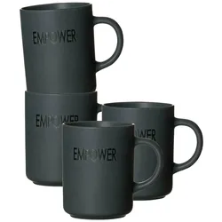 HENKELBECHER Empower grau 390 ml 4er Set