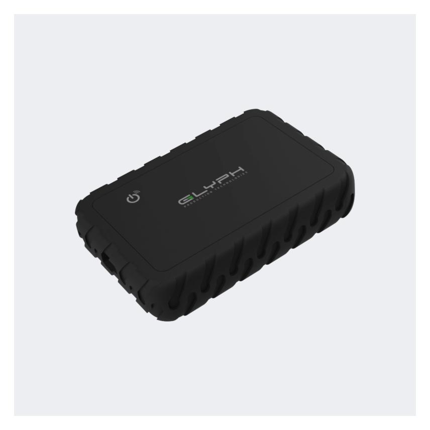 Glyph Atom EX80 - Hochleistungs-NVMe-SSD mit USB4-Typ-C (80 Gbit/s), busgespeist, mit Standortverfolgung (4 TB) (A80EX4000)