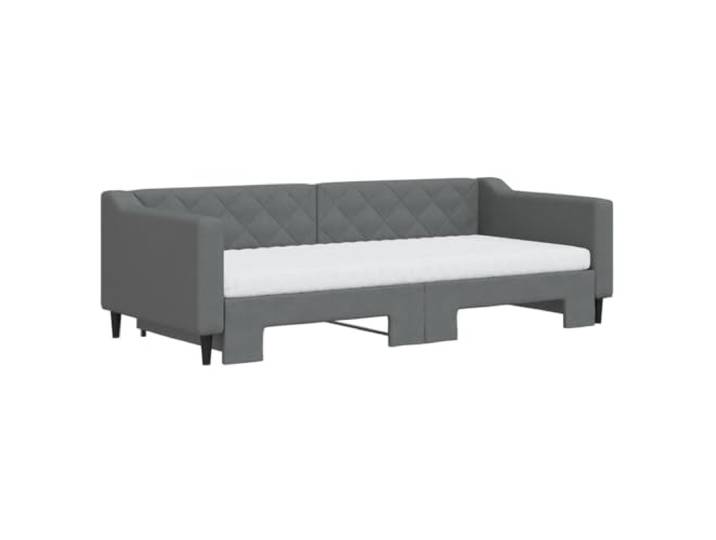 KTHLBRH Bettgestell weiß 100 x 200 cm aus Massivholz Bettgestell 203 x 103 cm, Kopfteil inklusive, Latten aus Sperrholz, einfache Montage