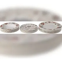 Churchill Tafelservice 18-teilig Jakobean aus dekoriertem Earthenware